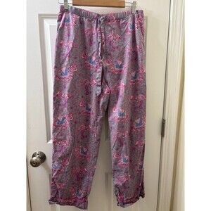 Printfresh M Pajama Pants Pink Elephant Flamingo Cotton Loungewear Sleepwear